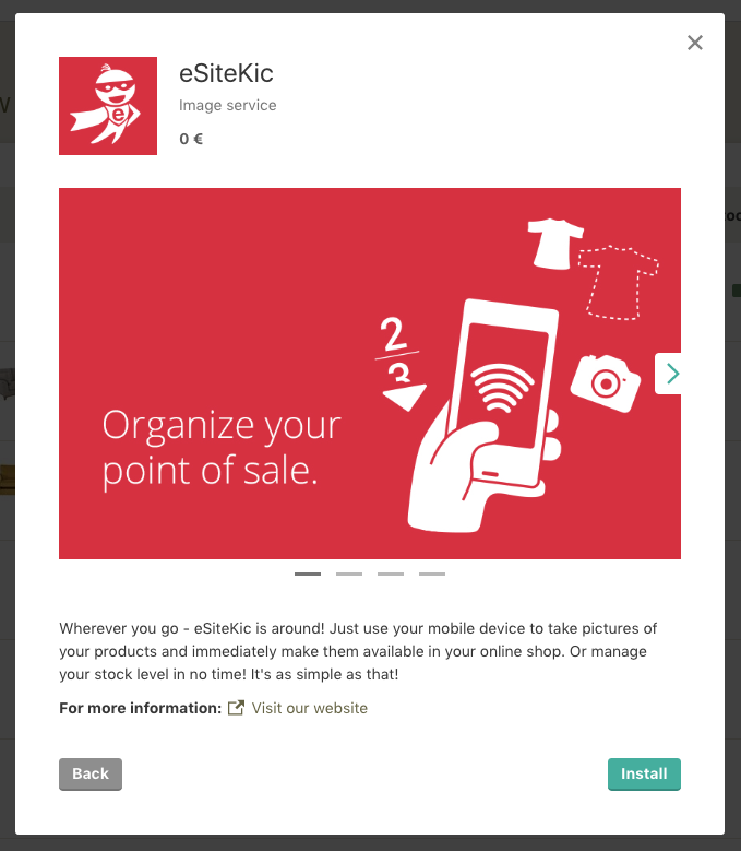 app detail page esitekic